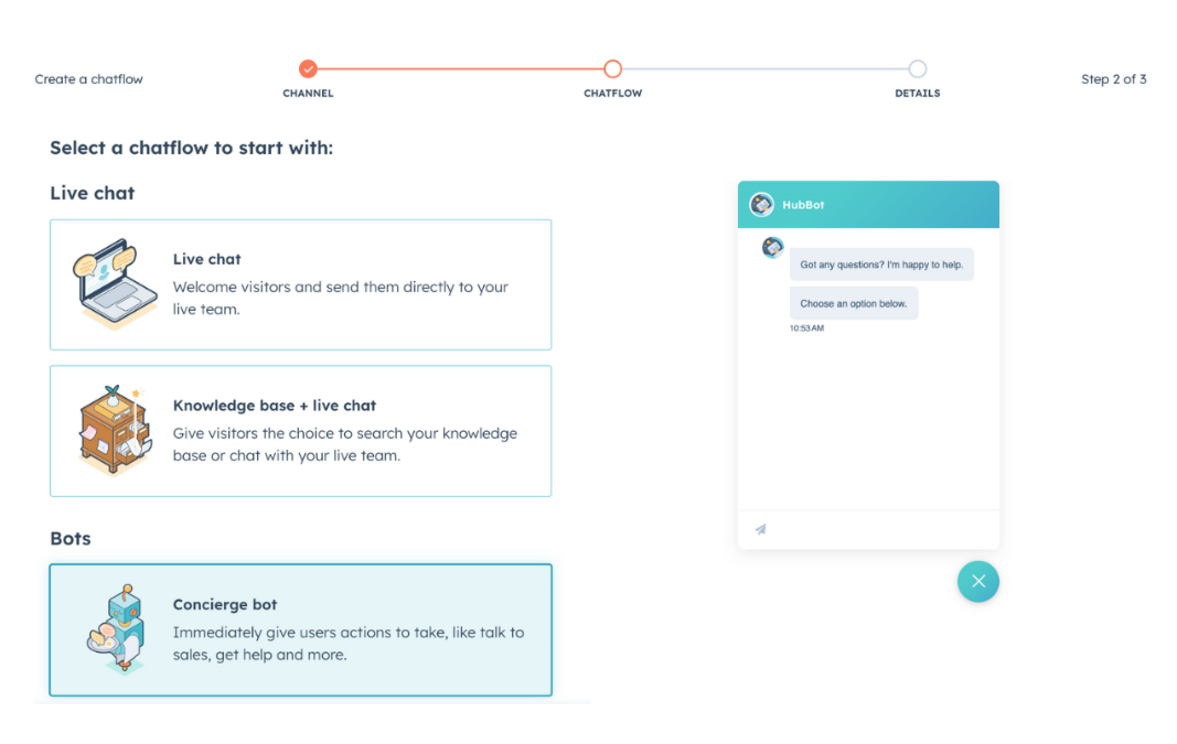 Giao diện thiết lập kịch bản của AI Chatbot