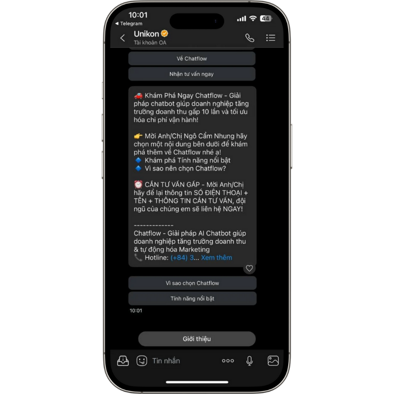 AI Chatbot cho Zalo Official Account (Zalo OA)