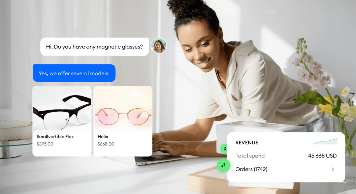 Giao diện hiển thị tin nhắn của AI Chatbot